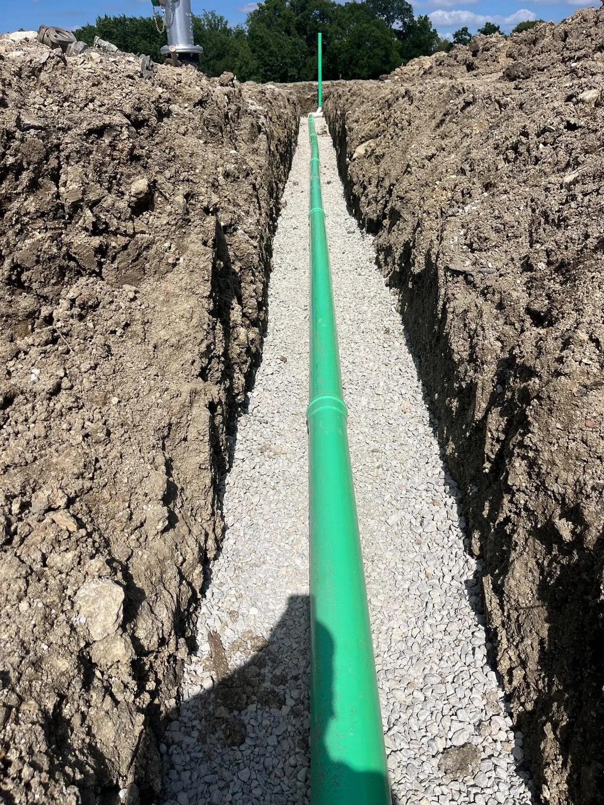 Sanitary Sewer Installation by Castello Brothers Utilities