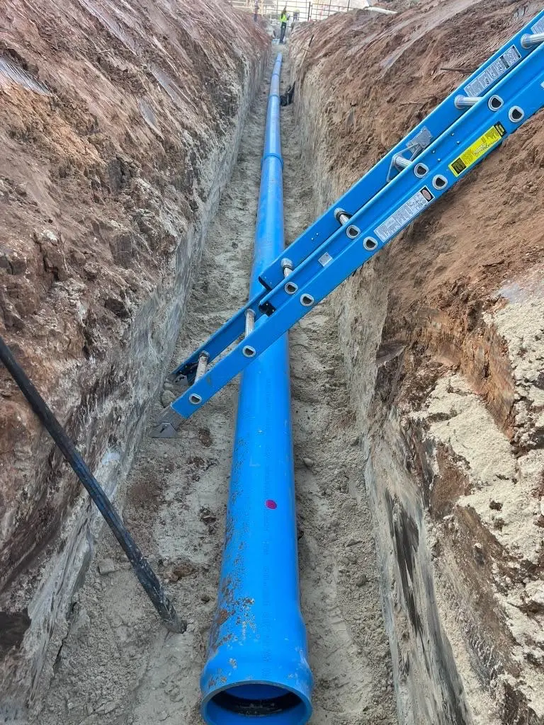 Water Line Installation by Castello Brothers Utilities
